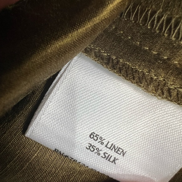 Eileen Fisher Linen And Silk Dress with‎ Pockets- Medium - Picture 9 of 9